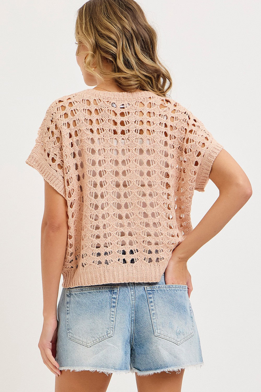 Easy Casal Everyday Open Knit Top